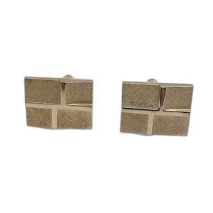 Vintage Shields Cufflinks Signed Gold Tone #J215